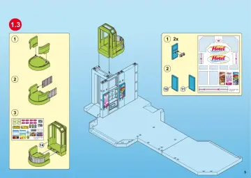 Bauanleitungen Playmobil 5265-A - Großes Ferienhotel mit Einrichtung (5)