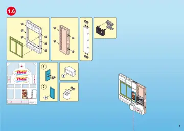 Bauanleitungen Playmobil 5265-A - Großes Ferienhotel mit Einrichtung (8)