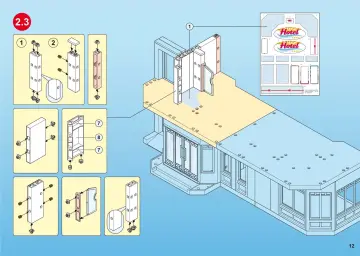 Bauanleitungen Playmobil 5265-A - Großes Ferienhotel mit Einrichtung (12)