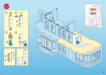 Bauanleitungen Playmobil 5265-A - Großes Ferienhotel mit Einrichtung (16)