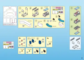 Bauanleitungen Playmobil 5265-A - Großes Ferienhotel mit Einrichtung (21)