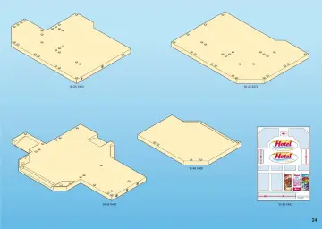 Bauanleitungen Playmobil 5265-A - Großes Ferienhotel mit Einrichtung (24)