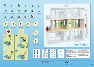 Bauanleitungen Playmobil 5265-A - Großes Ferienhotel mit Einrichtung (28)