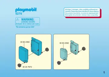 Bauanleitungen Playmobil 5270-A - Gepäckservice (1)