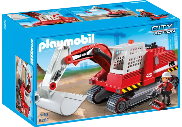 Playmobil 5282-A - Großer Kettenbagger - BOX