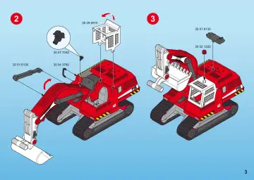 Bauanleitungen Playmobil 5282-A - Großer Kettenbagger (3)