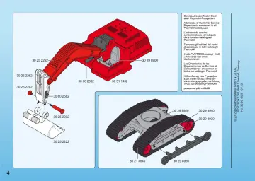 Bauanleitungen Playmobil 5282-A - Großer Kettenbagger (4)