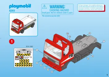 Bauanleitungen Playmobil 5283-A - Baustellen-LKW (1)