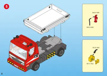 Bauanleitungen Playmobil 5283-A - Baustellen-LKW (5)