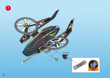 Bauanleitungen Playmobil 5287-A - Mega Masters Razorcopter (6)