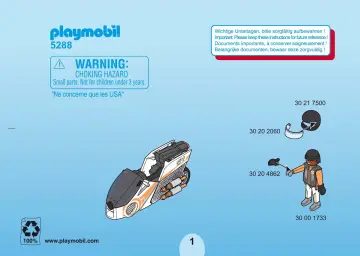 Bauanleitungen Playmobil 5288-A - Spy Team Skybike (1)