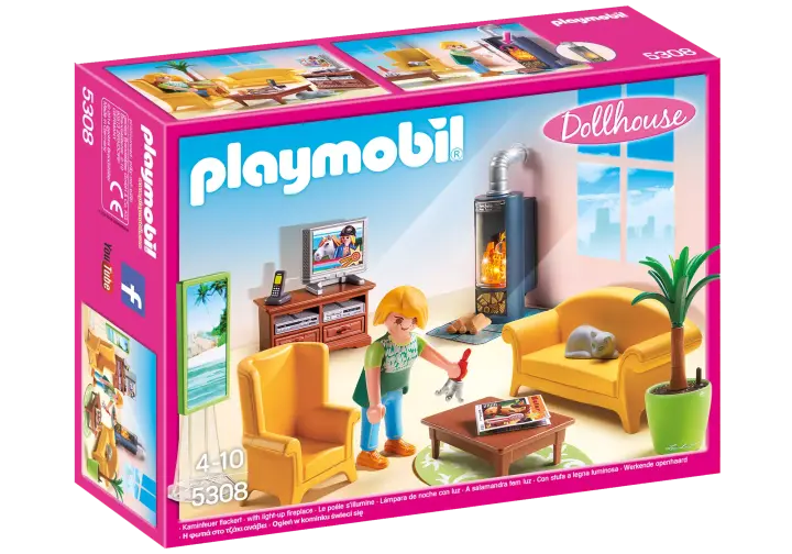 Playmobil 5308 - Living Room with Fireplace - BOX