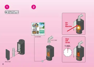 Building instructions Playmobil 5308 - Living Room with Fireplace (2)