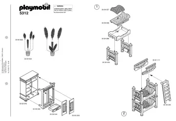 Bauanleitungen Playmobil 5312-A - Kinderzimmer (1)