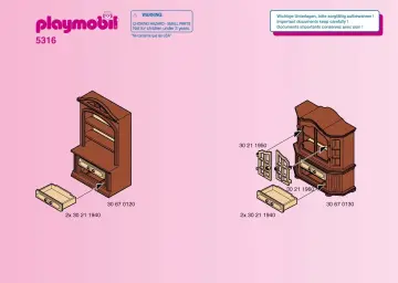 Bauanleitungen Playmobil 5316-A - Wohnzimmer (1)