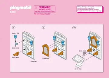 Bauanleitungen Playmobil 5318-A - Badezimmer mit Wanne (1)