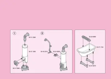 Bauanleitungen Playmobil 5318-A - Badezimmer mit Wanne (3)