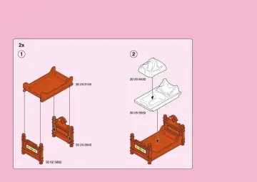Notices de montage Playmobil 5319-A - Parents / chambre traditionnelle (2)
