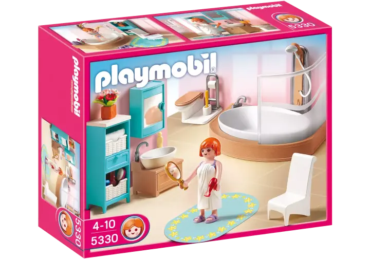 Playmobil 5330-A - Salle de bains avec baignoire et pare-douche - BOX