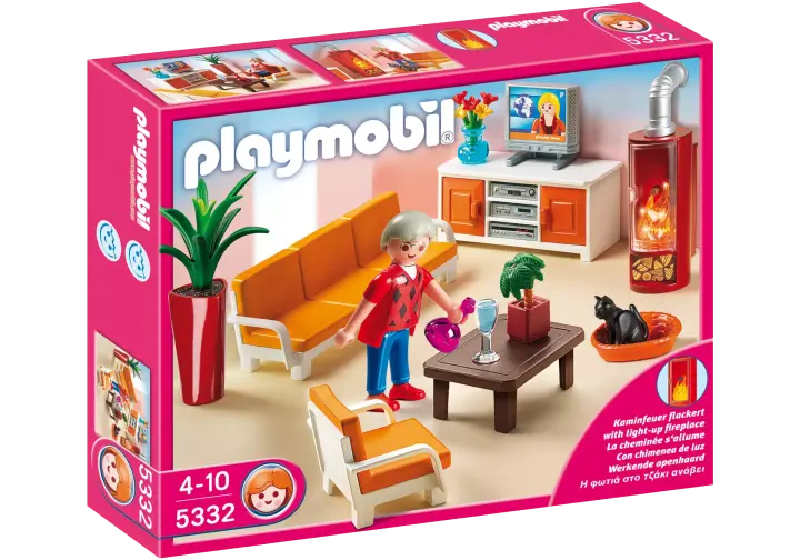 Playmobil 5332-A - Salon avec cheminée - BOX