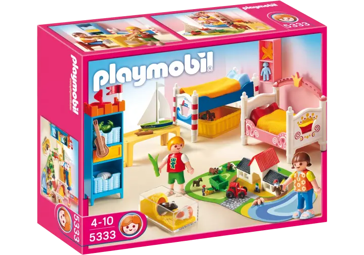 Playmobil 5333-A - Chambre des enfants avec lits décorés - BOX