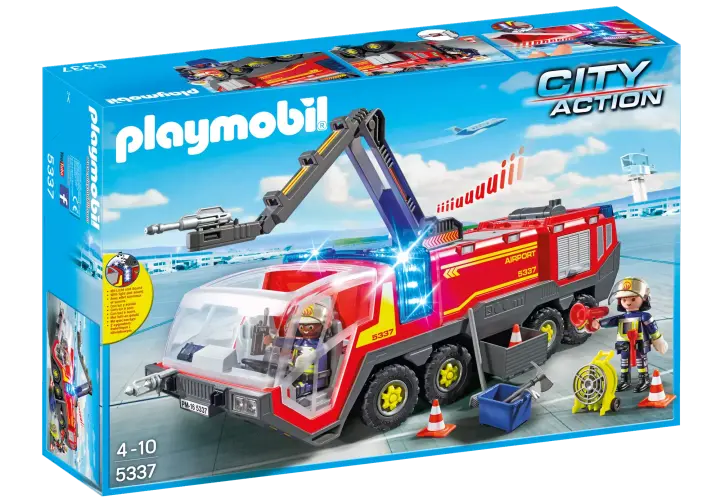 Playmobil 5337 - Airport Fire Engine with Lights and Sound - BOX