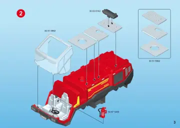 Building instructions Playmobil 5337 - Airport Fire Engine with Lights and Sound (3)