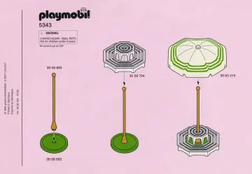 Bauanleitungen Playmobil 5343-A - Blumenstand (1)