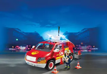 Playmobil 5364 - Brandweercommandant met dienstwagen met licht en sirene