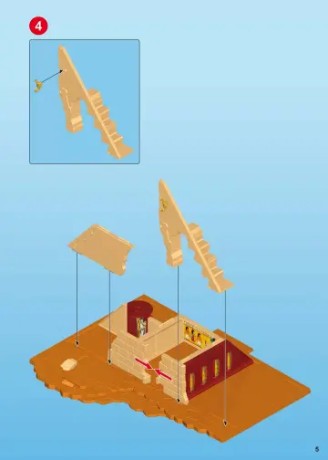 Bouwplannen Playmobil 5386 - Piramide van de farao (5)