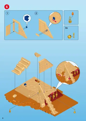 Bouwplannen Playmobil 5386 - Piramide van de farao (8)