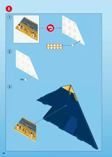 Bouwplannen Playmobil 5386 - Piramide van de farao (10)