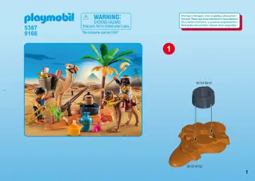 Building instructions Playmobil 5387 - Tomb Raiders' Camp (1)