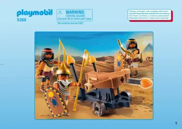 Bygganvisningar Playmobil 5388 - Egyptisk trupp med ballista (1)