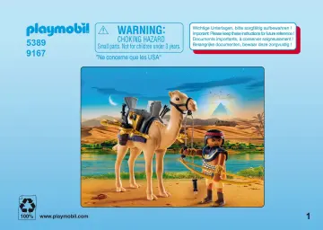 Manual de instruções Playmobil 5389 - Egípcio com camelo (1)