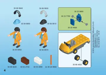 Bouwplannen Playmobil 5396 - Luchtverkeersleiders met bagagetransport (4)