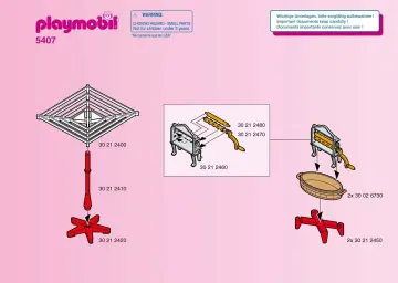 Bauanleitungen Playmobil 5407-A - Wäscherin / Zubehör (1)