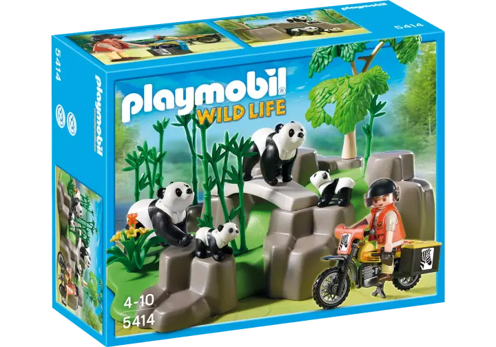 Playmobil 5414-A - Pandafamilie im Bambuswald - BOX