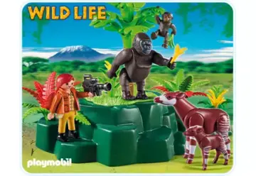 Playmobil 5415-A - Okapis am Gorilla-Felsen