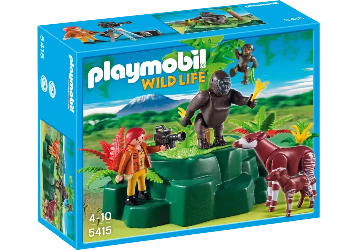 Playmobil 5415-A - Okapis am Gorilla-Felsen - BOX