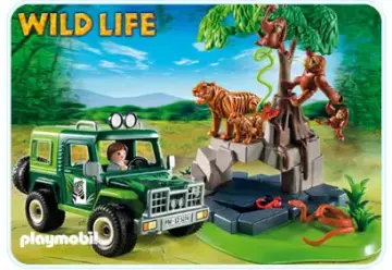 Playmobil 5416-A - Geländewagen bei Tigern und Orang-Utans