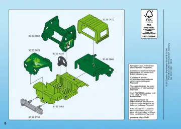 Bauanleitungen Playmobil 5416-A - Geländewagen bei Tigern und Orang-Utans (8)