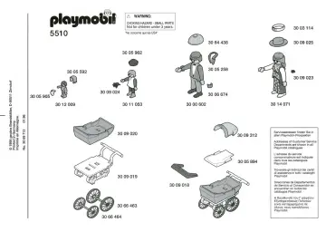 Notices de montage Playmobil 5510-A - La famille (1)