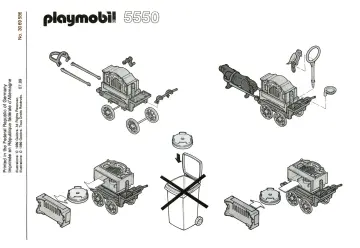 Bauanleitungen Playmobil 5550-A - Drehorgel-Spieler (1)