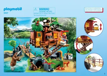 Οδηγίες συναρμολόγησης Playmobil 5557 - Μεγάλο δεντρόσπιτο (1)