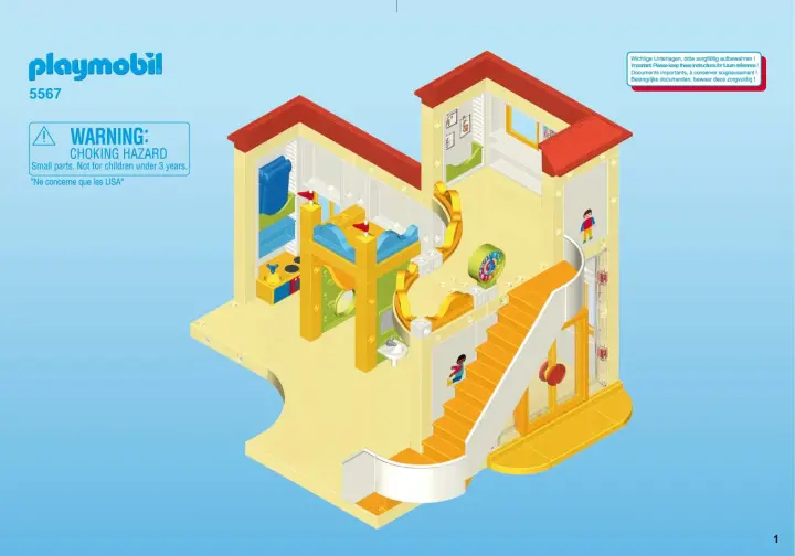 Bygganvisningar Playmobil 5567 - Sunshine Förskola (1)