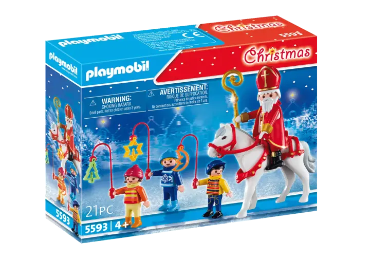 Playmobil 5593 - Mikołaj i dzieci z latarniami - BOX