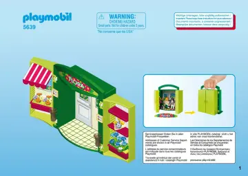 Bauanleitungen Playmobil 5639 - Aufklapp-Spiel-Box "Blumenladen" (1)