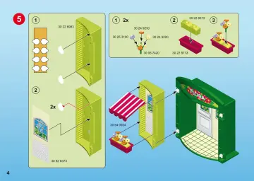 Bauanleitungen Playmobil 5639 - Aufklapp-Spiel-Box "Blumenladen" (4)