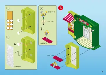 Bauanleitungen Playmobil 5639 - Aufklapp-Spiel-Box "Blumenladen" (5)